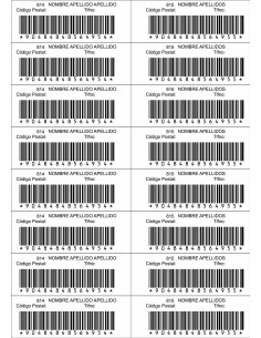 Etiquetas adhesivas láser APLI 2