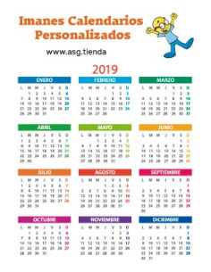 Calendario con imán personalizado para clientes de lotería