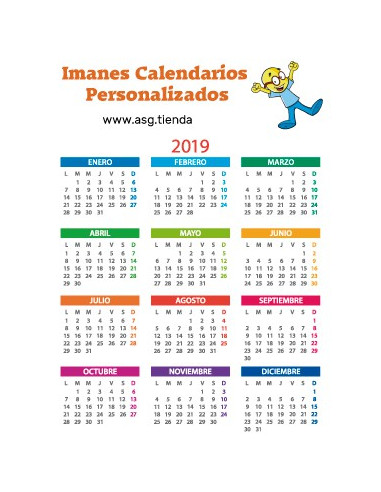 Calendario con imán personalizado para clientes de lotería
