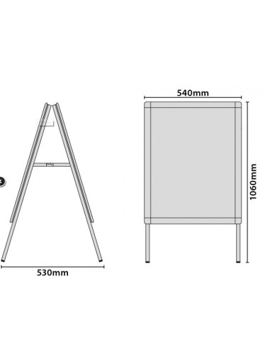 Caballete de aluminio