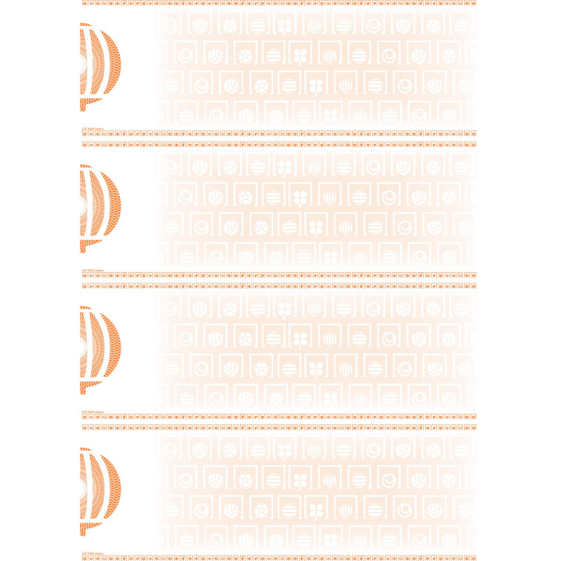 Hoja de papel Multijuegos x4 ASG naranja con 4 participaciones