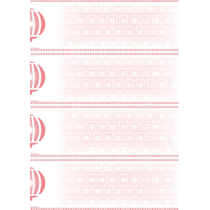 Hoja de papel Multijuegos x4 ASG rojo con 4 participaciones
