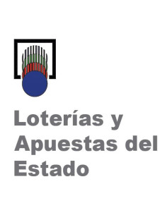 Logotipo de vinilo de Loterías y Apuestas del Estado para el Rincón del Juego