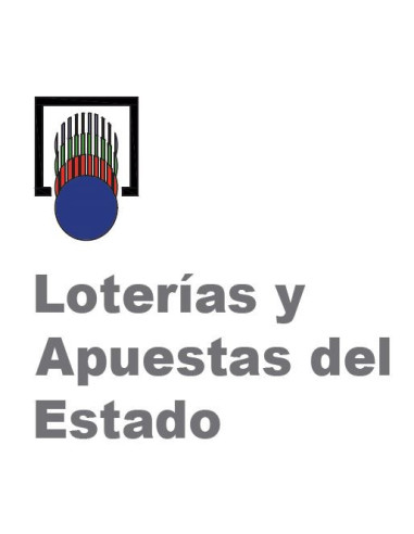 Logotipo de vinilo de Loterías y Apuestas del Estado para el Rincón del Juego
