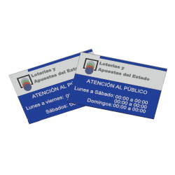 Placa de Horario