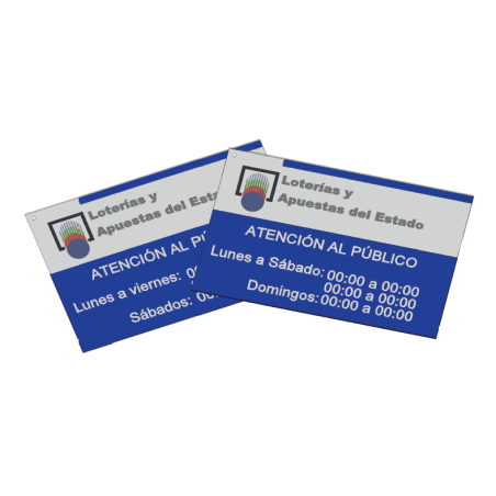 Placa de Horario