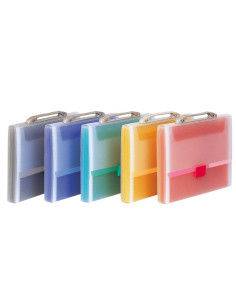 Maletin clasificador con fuelle (azul, verde, amarillo, gris, rojo)