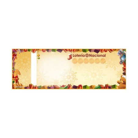 Participación de lotería en papel Multicolor ASG, modelo naranja