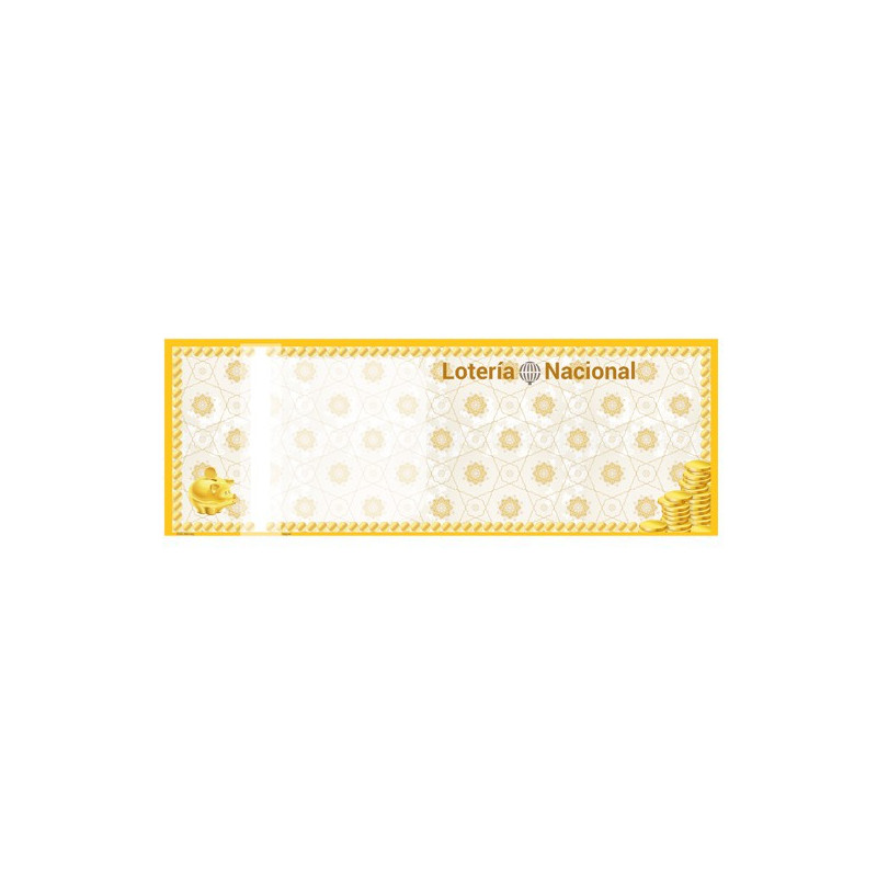 Participación de lotería en papel Multicolor ASG, modelo amarillo
