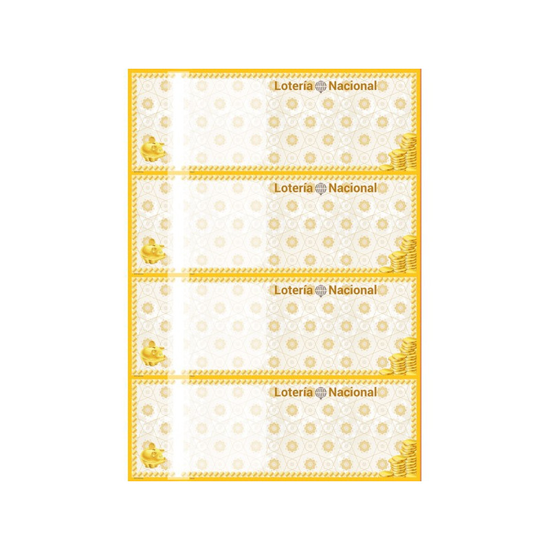 Hoja de papel Multicolor ASG modelo amarillo con 4 participaciones