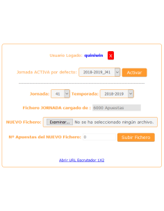 Escrutador 1X2 Componente Web para TiendaLoto de ASG 2