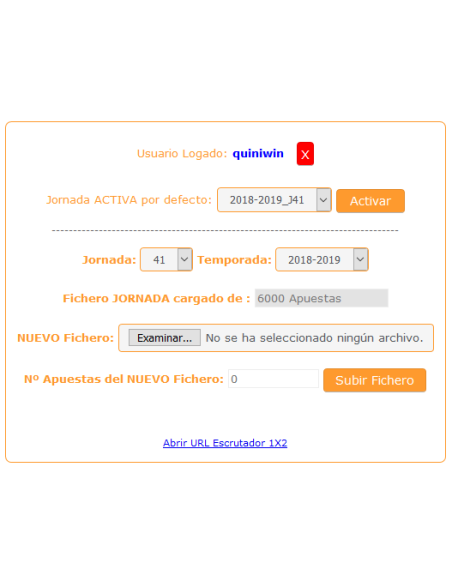 ESCRUTADOR 1X2 Componente web