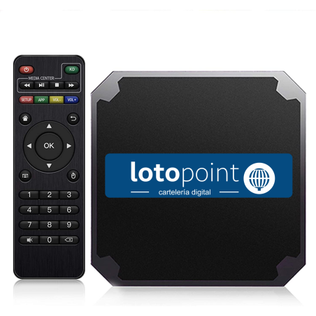 Kit TV LotoPoint+ con dispositivo Android y mando a distancia