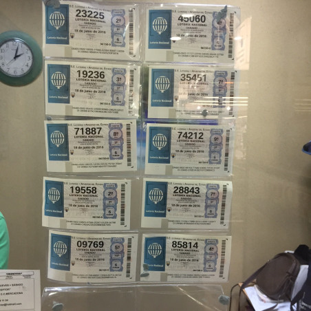 Fundas para 10 décimos y/o tickets transparentes
