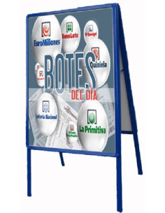 Caballete para gráficas a doble cara