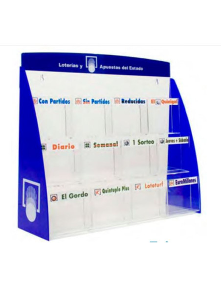 Expositor de Boletos de Sobremesa 12 cajetines