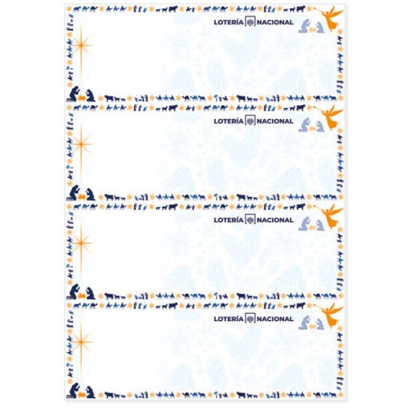 Papel de Seguridad Navidad Clásica modelo Belén