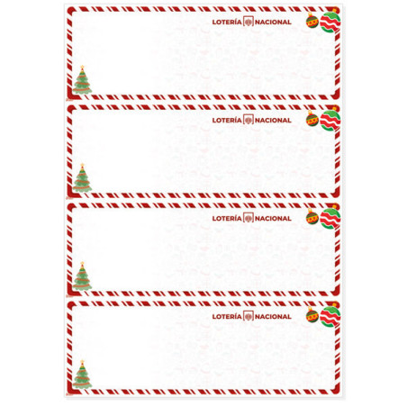 Papel de Seguridad Navidad Clásica modelo Bolas
