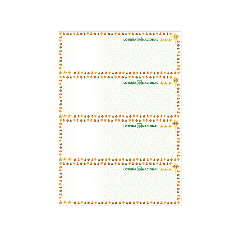 Papel de Seguridad Navidad Clásica modelo Reyes Magos