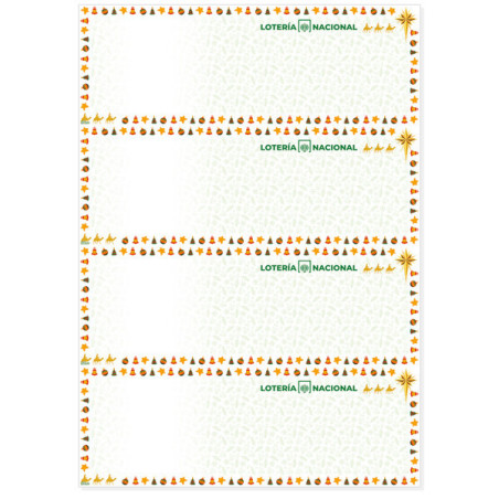 Papel de Seguridad Navidad Clásica modelo Reyes Magos