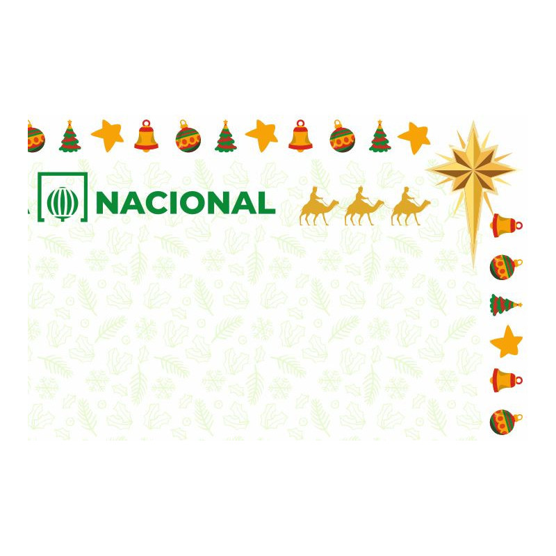 Papel de Seguridad Navidad Clásica modelo Reyes Magos