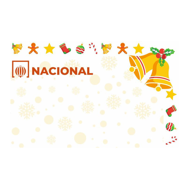 Papel de Seguridad Navidad Clásica modelo Campanas