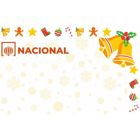 Papel de Seguridad Navidad Clásica modelo Campanas