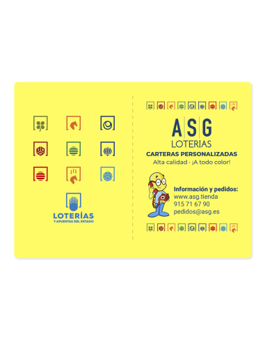 Cartera a color impresión a color