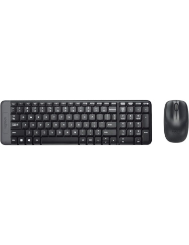 Teclado y ratón inalámbricos Logitech 220 incluidos
