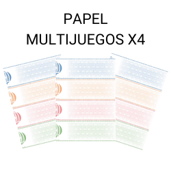 Papel de seguridad Multijuegos x4 de ASG para participaciones y peñas