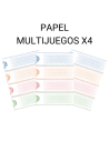 Papel de seguridad ASG Multijuegos x4