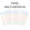 Papel de seguridad Multijuegos x4 de ASG para participaciones y peñas