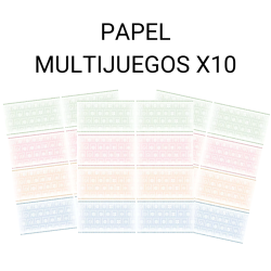 Papel de seguridad ASG Multijuegos x10