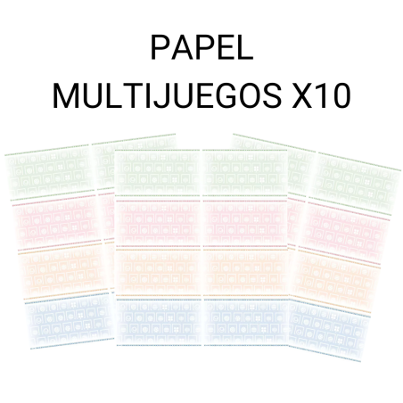 Papel de seguridad ASG Multijuegos x10