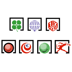 Juego de 7 logotipos adhesivos