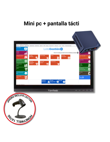 Mini pc + pantalla táctil