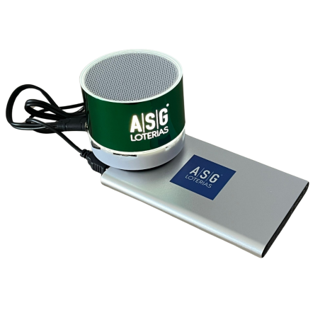 Altavoz con RADIO + Batería portátil USB