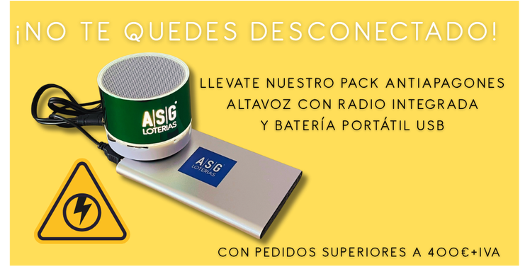 REGALO ALTAVOZ y BATERIA USB