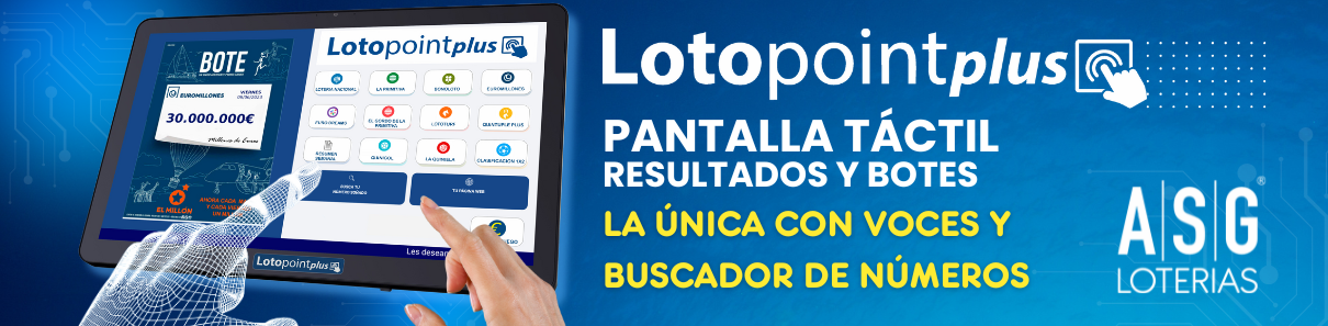 Cartelería Digital Lotopoint de ASG